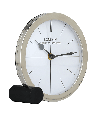 Langston Silver Table Clock - Ouch Cart