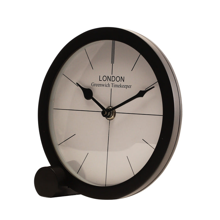 langston table clock in black M.M.I. OVERSEAS