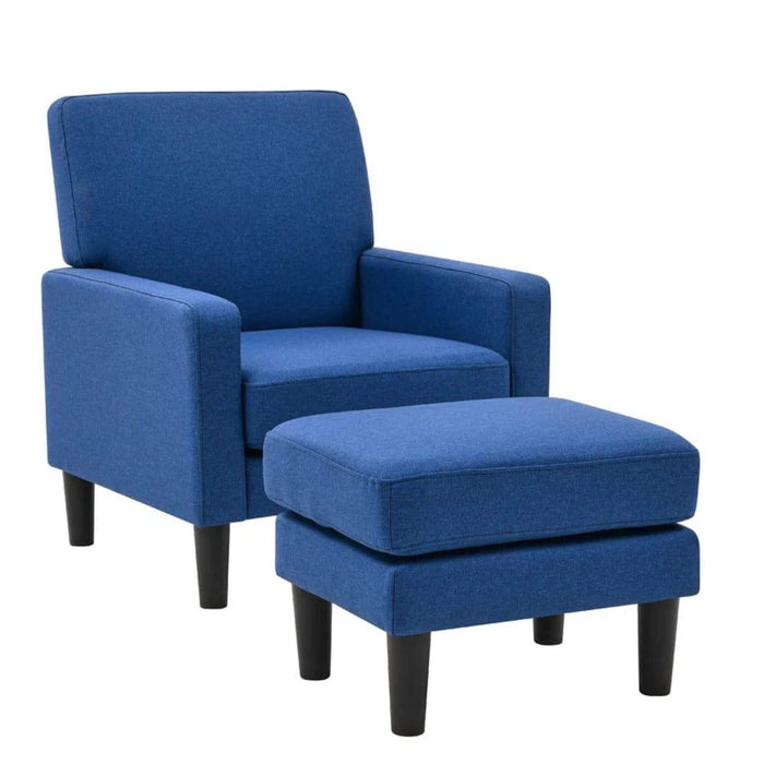 lapwai accent chair with ottoman - Ouch Cart