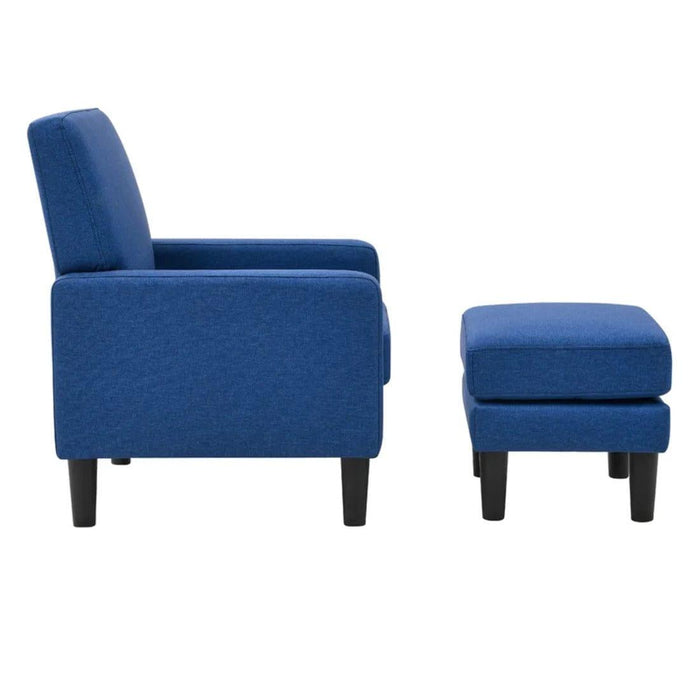 lapwai accent chair with ottoman - Ouch Cart