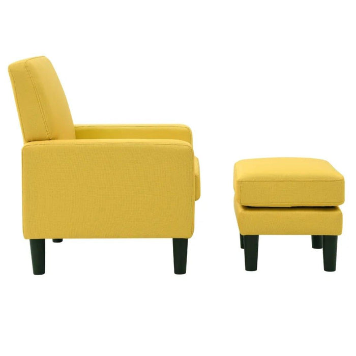lapwai accent chair with ottoman - Ouch Cart