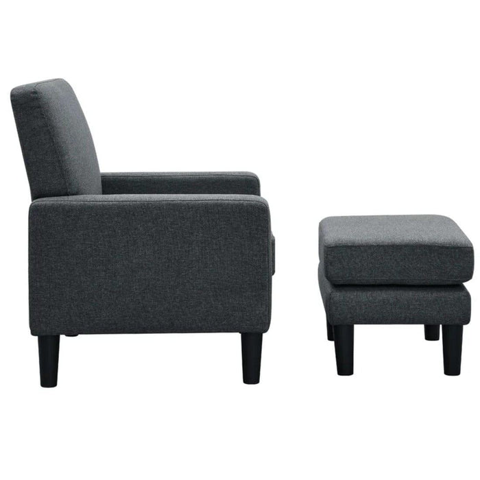 lapwai accent chair with ottoman - Ouch Cart
