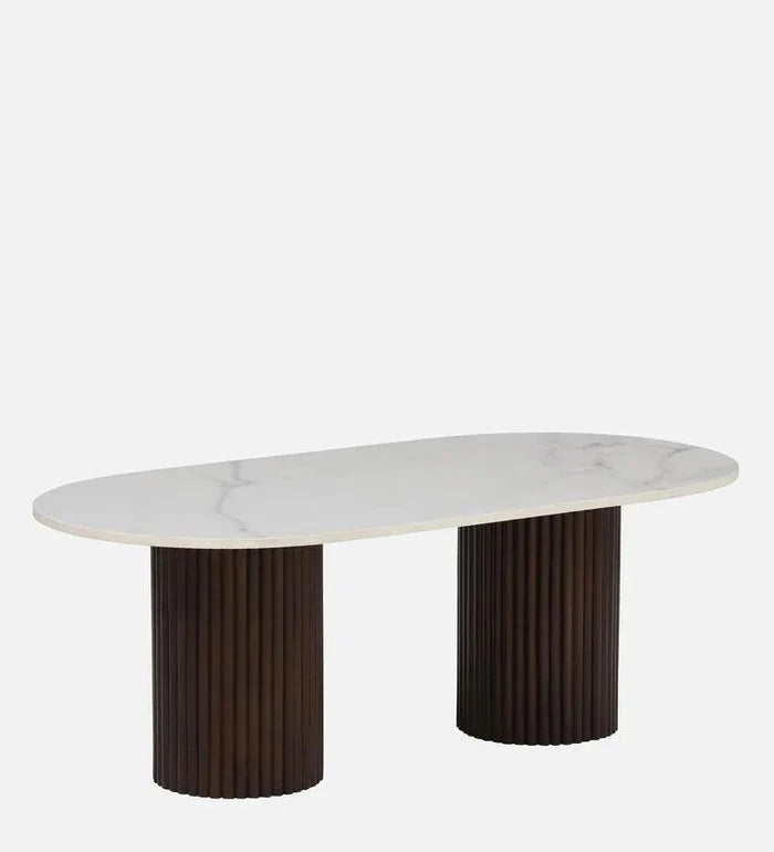Large Coffee Table in Dark Walnut Finish - Ouch Cart
