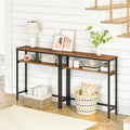 Layna Solid Wood Top Console Table Ouch Cart