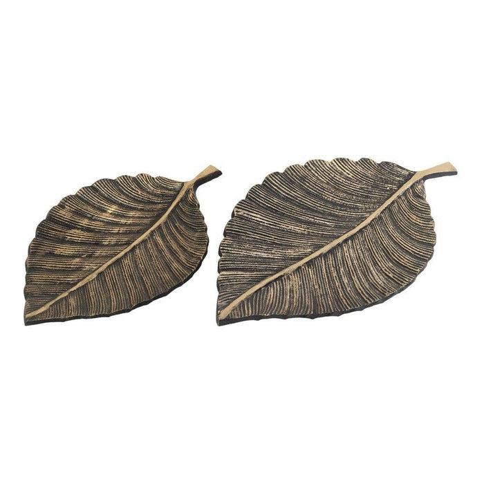 Leafy Affair- the Black Gold Tray set - Ouch Cart