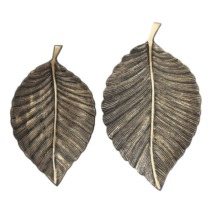 Leafy Affair- the Black Gold Tray set - Ouch Cart