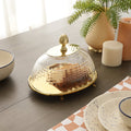 Leafy Vine cake dome Gold M.M.I. OVERSEAS