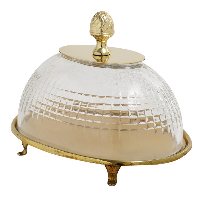 Leafy Vine cake dome Gold M.M.I. OVERSEAS