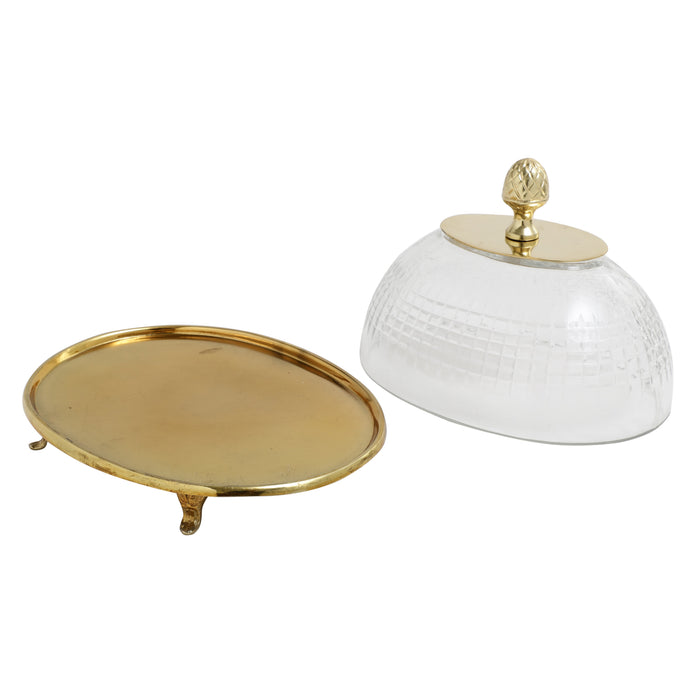 Leafy Vine cake dome Gold M.M.I. OVERSEAS
