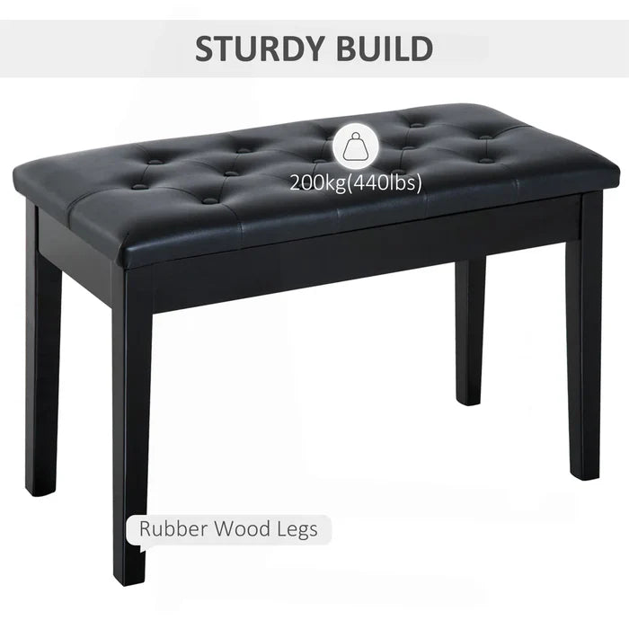 Leather Storage Bench Seat for Bedroom, Hallway & Living Room