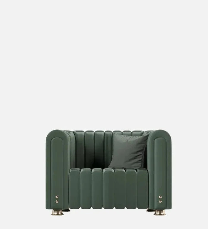 Leatherette1 Seater Sofa in Sage Green Colour - Ouch Cart