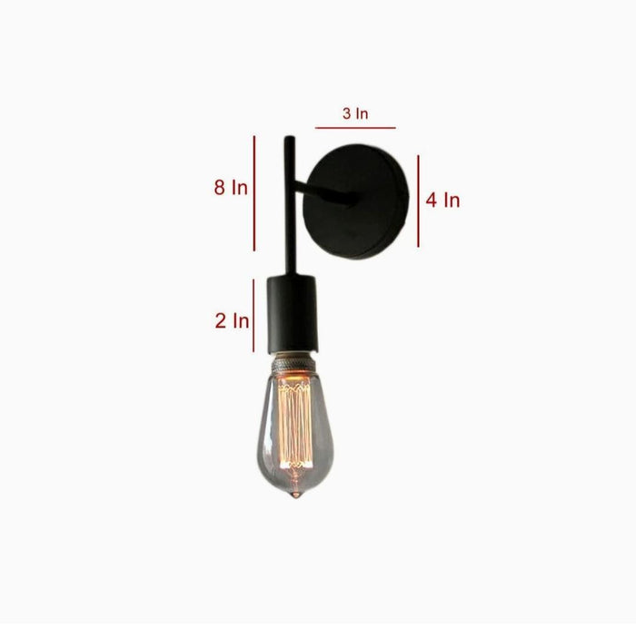 Leibal Black Metal Wall Light By SS Lightings - Ouch Cart