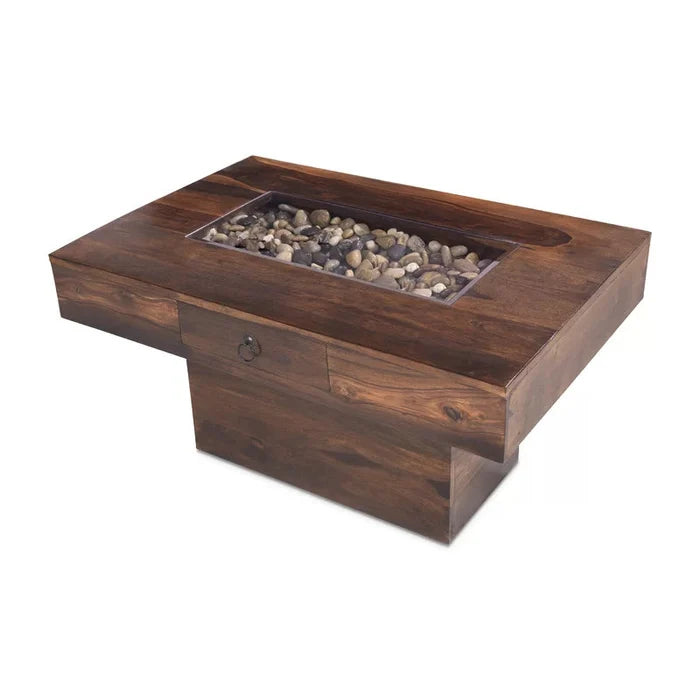 Linnea Coffee Table with Storage Ouch Cart