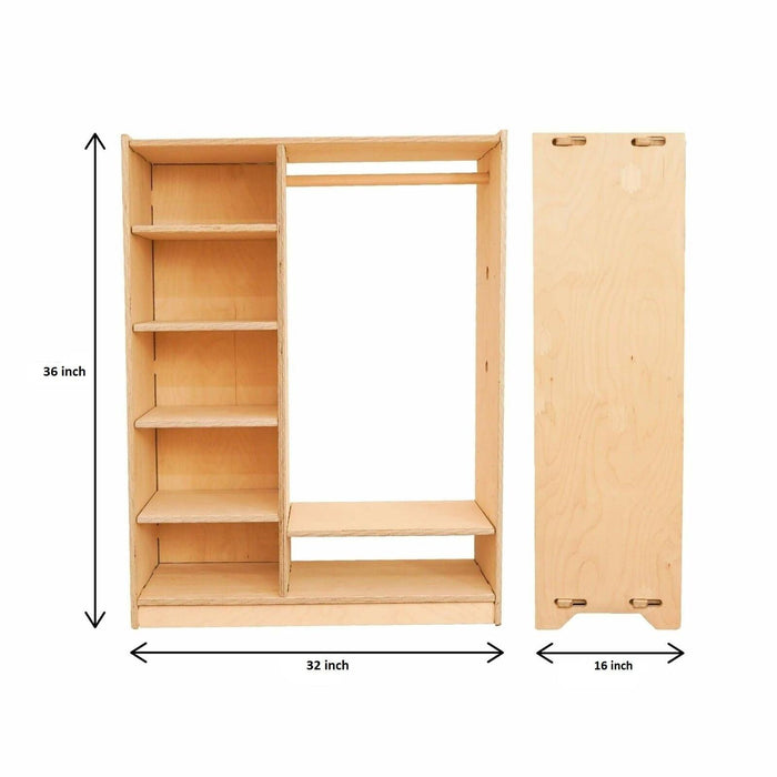 Little Montessori Wardrobe For Kids Furniture By Miza - Ouch Cart