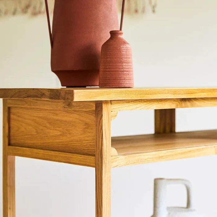 Lorcan Solid Wood Console Table Ouch Cart