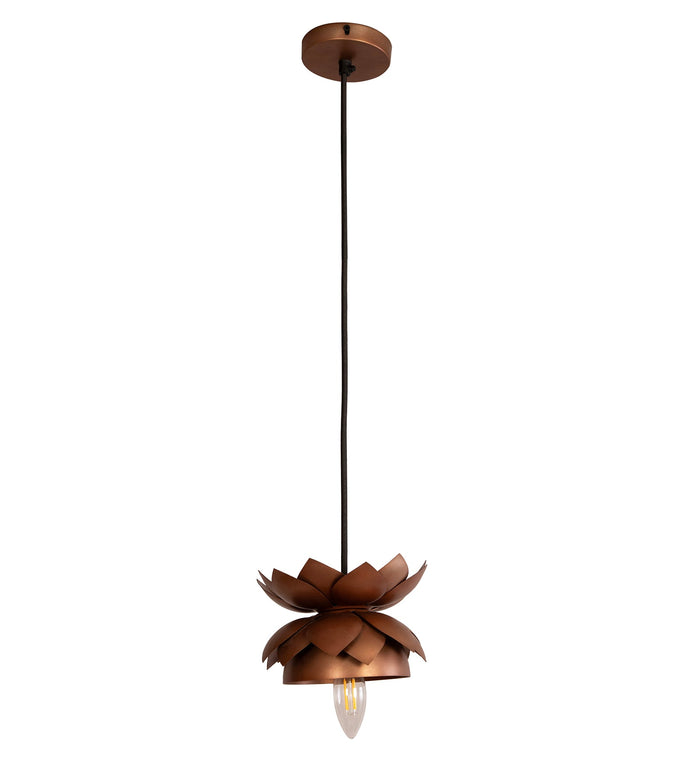 Lotus Pendant Copper Light By Shoppeefry Shoppeefry
