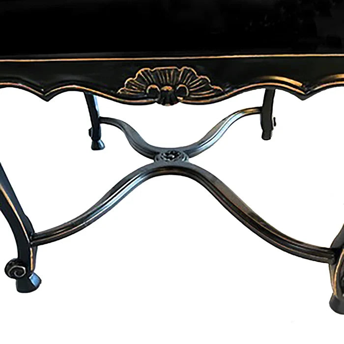Louis XV Tuscany Lounge Chair with Ornate Carving & Antique Gold Finish