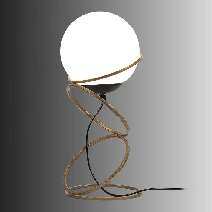 Lucca Gold Table Lamp With Metal Base By SS Lightings - Ouch Cart