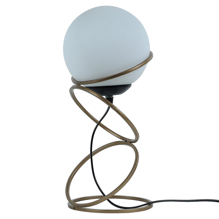 Lucca Gold Table Lamp With Metal Base By SS Lightings - Ouch Cart