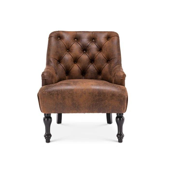 Luciana Vegan Leather Accent Chair - Ouch Cart | Armchair