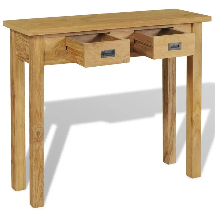 Luke  Solid Wood Console Table Ouch Cart