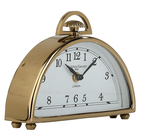 Luna Desk Clock in Gold - Ouch Cart