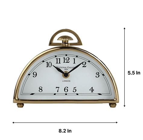 Luna Desk Clock in Gold - Ouch Cart