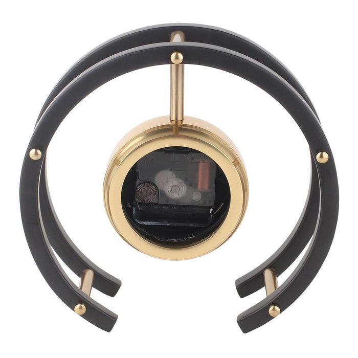 Luna Serenade Table Clock in Gold & Black - Ouch Cart