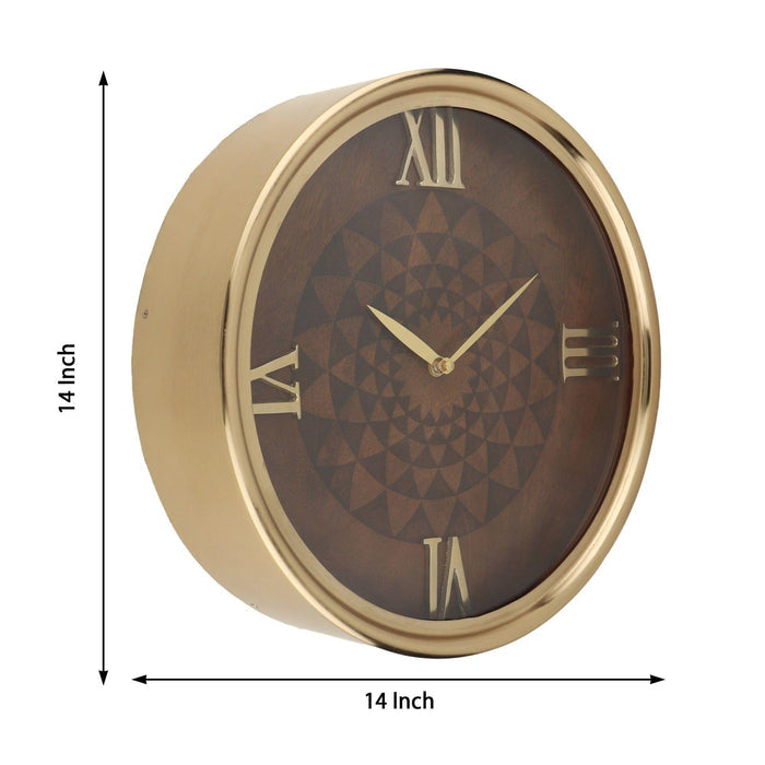 Luxe Woodcraft Wall Clock - Ouch Cart