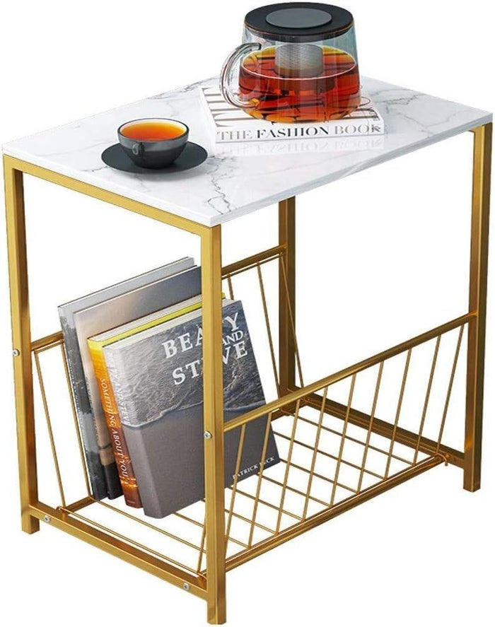 Lynet Rectangular Sofa Side Table for Living Room - Ouch Cart