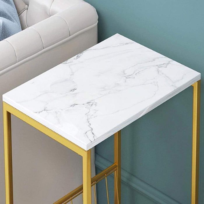 Lynet Rectangular Sofa Side Table for Living Room - Ouch Cart