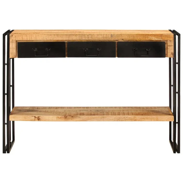 Malia 110cm Solid Wood Top Console Table Ouch Cart