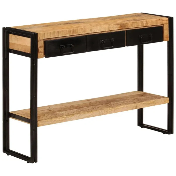 Malia 110cm Solid Wood Top Console Table Ouch Cart