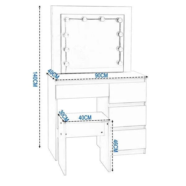 Marcin Dressing Table - Ouch Cart