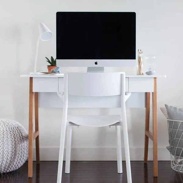 Marta Teak Wood MDF Study Table - Ouch Cart