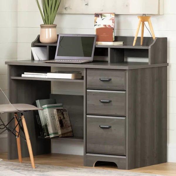 Martin Designs Modern Home Office Writing Desk with File Storage Drawer, Computer Table with Keyboard Tray - Ouch Cart