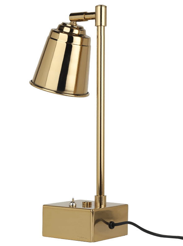 Matt Gold Steel Adjustable Study Lamp - Ouch Cart