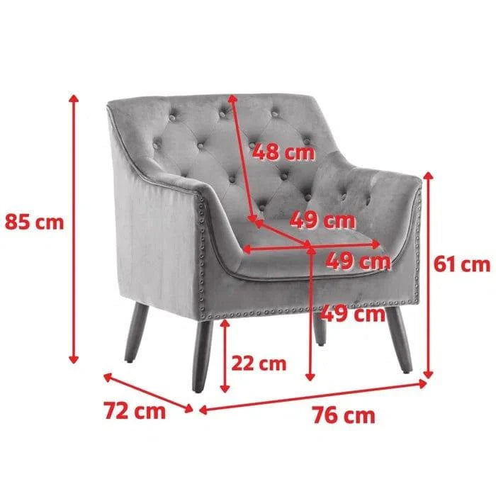 Megee Upholstered Armchair - Ouch Cart