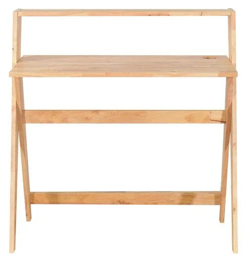 Merve Rocio Study Table in Natural Finish - Ouch Cart