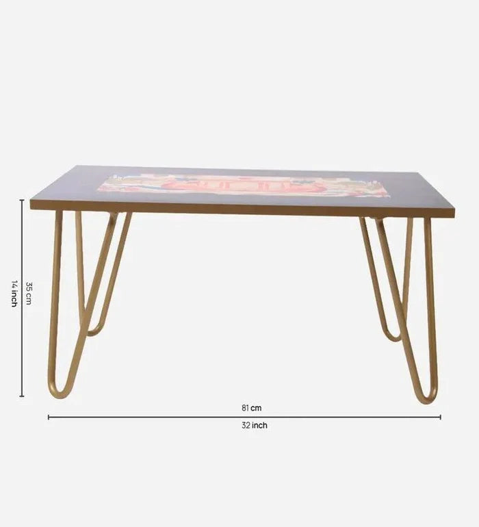Metal Coffee Table in Brown Colour - Ouch Cart