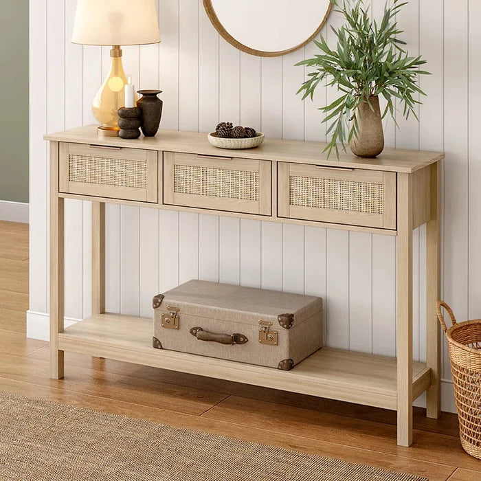 Milan  Solid Wood Console Table Ouch Cart