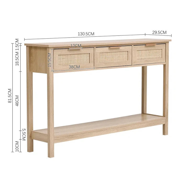 Milan  Solid Wood Console Table Ouch Cart