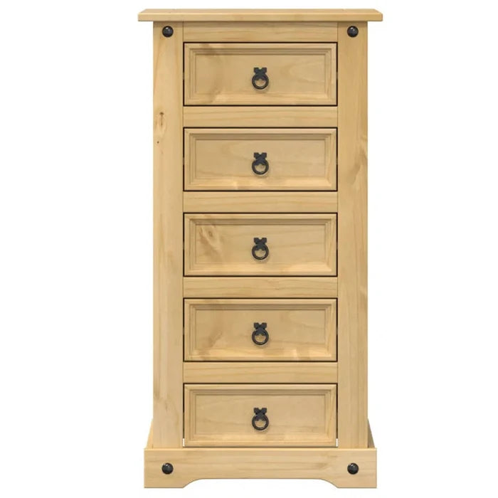Miles  Manufactured Wood + Solid Wood Bedside Table Ouch Cart