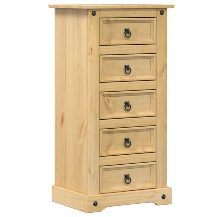 Miles  Manufactured Wood + Solid Wood Bedside Table Ouch Cart