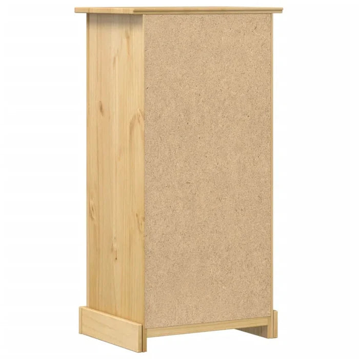 Miles  Manufactured Wood + Solid Wood Bedside Table Ouch Cart
