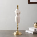 Miniaturised mannequin in white Gold finish M.M.I. OVERSEAS