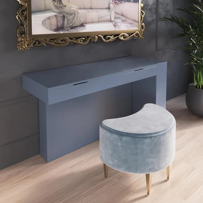 Misaki Dressing Table with Mirror Ouch Cart