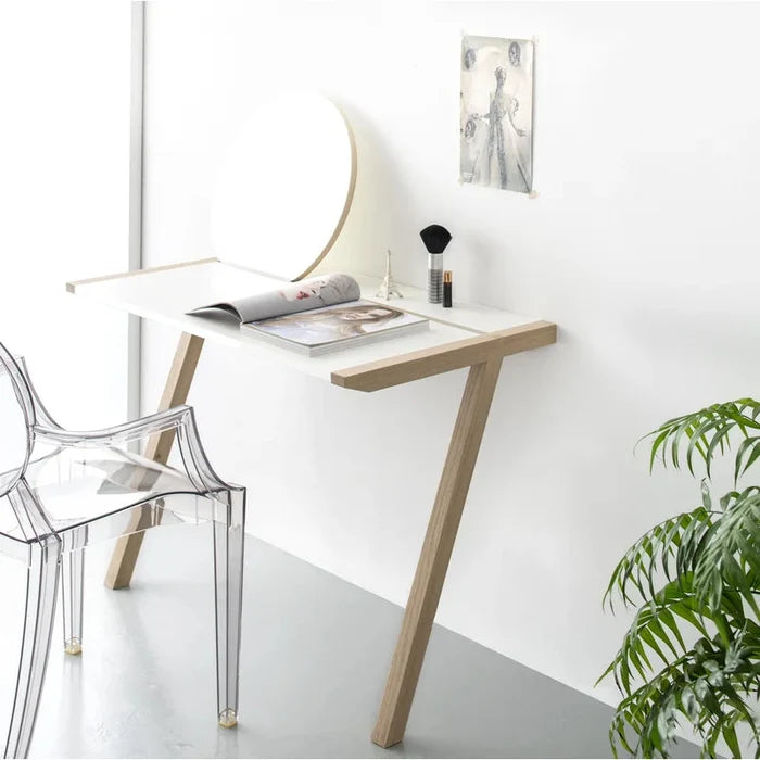 Miyu  Dressing Table with Mirror Ouch Cart