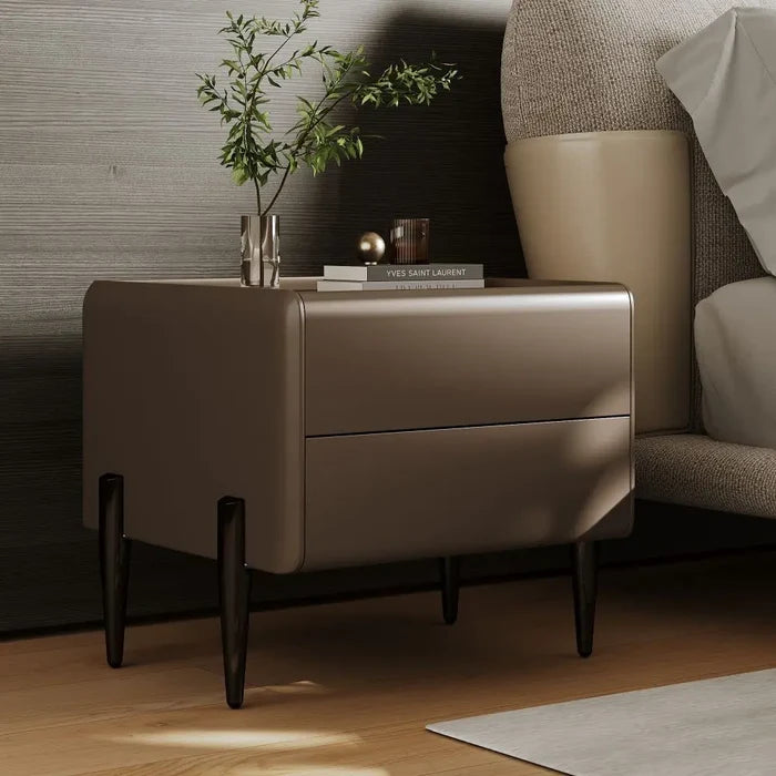 Modern 2 Drawer Bedside Table