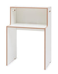 Modern Adjustable Wooden Study Table With Shelves By Miza - Ouch Cart
